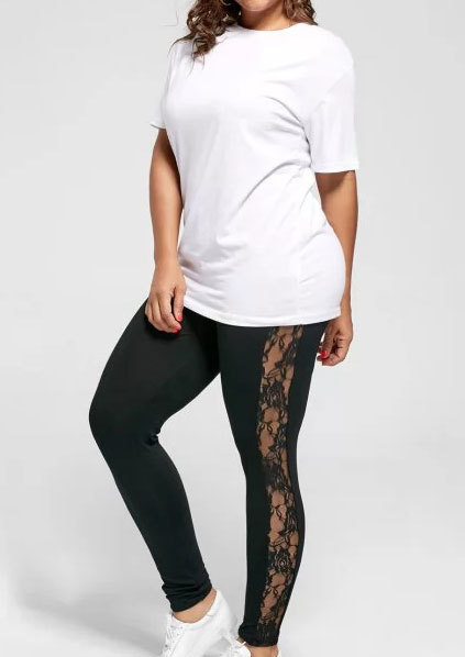 Title 4, Sexy Damen Leggings aus Spitze in Übergröße