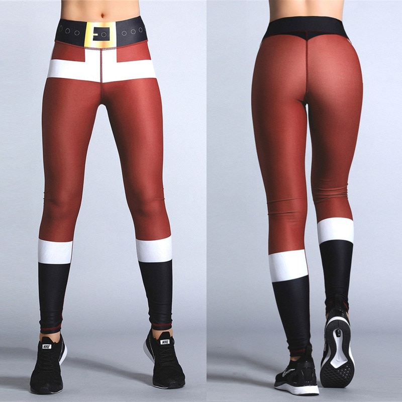 Title 12, Christmas print fitness yoga pants, festive wor...