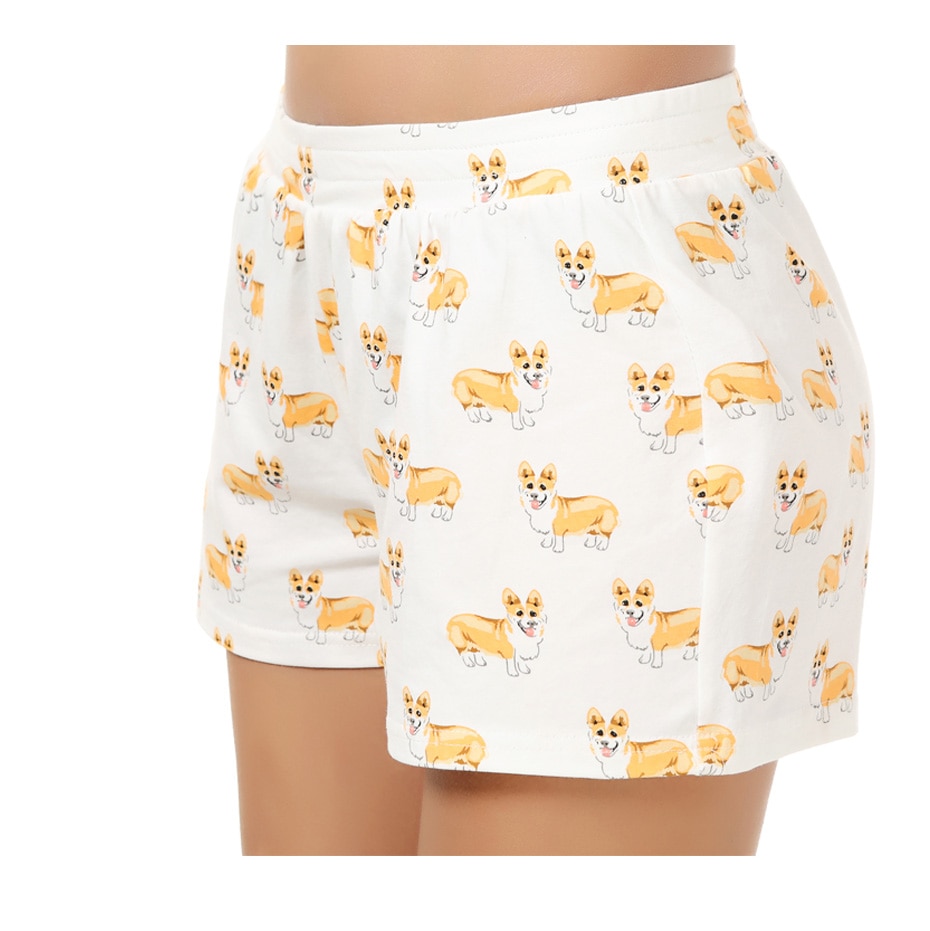 Title 1, Shorts com estampa de dachshund para o verão. C...