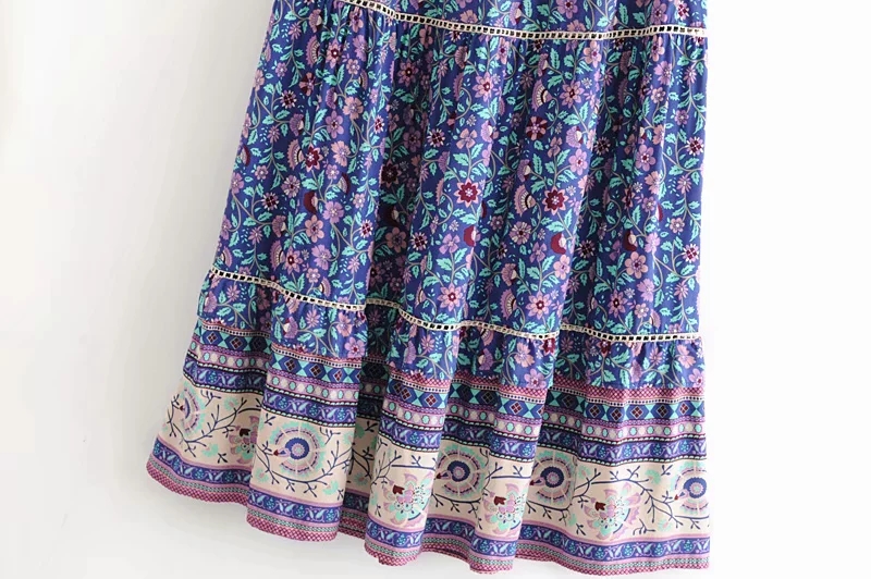 Title 13, Floral patchwork lace elastic waist skirt. Comf...