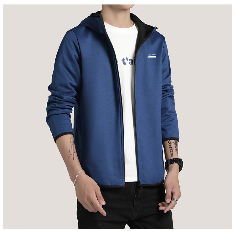 Title 11, Veste cardigan à capuche pour hommes, pull en p...