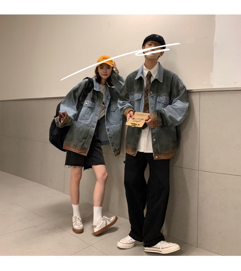 Title 2, Oversize Gradient Denim Jacket