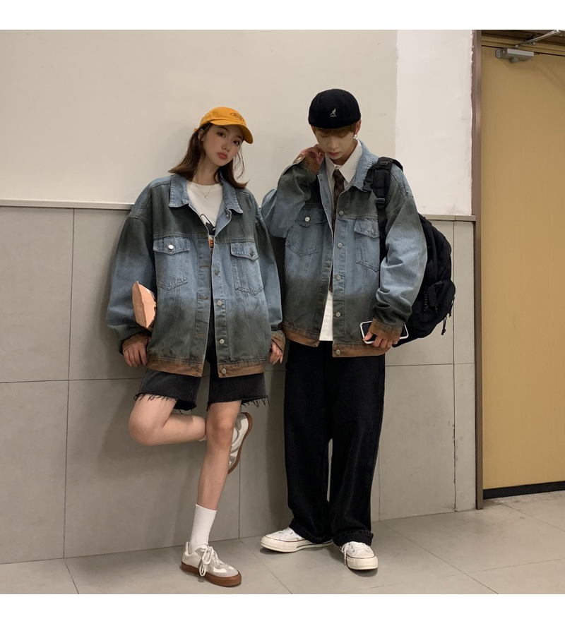 Title 6, Oversize Gradient Denim Jacket