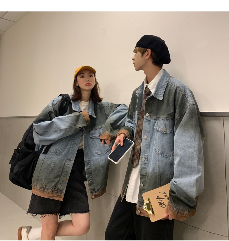 Title 10, Oversize Gradient Denim Jacket