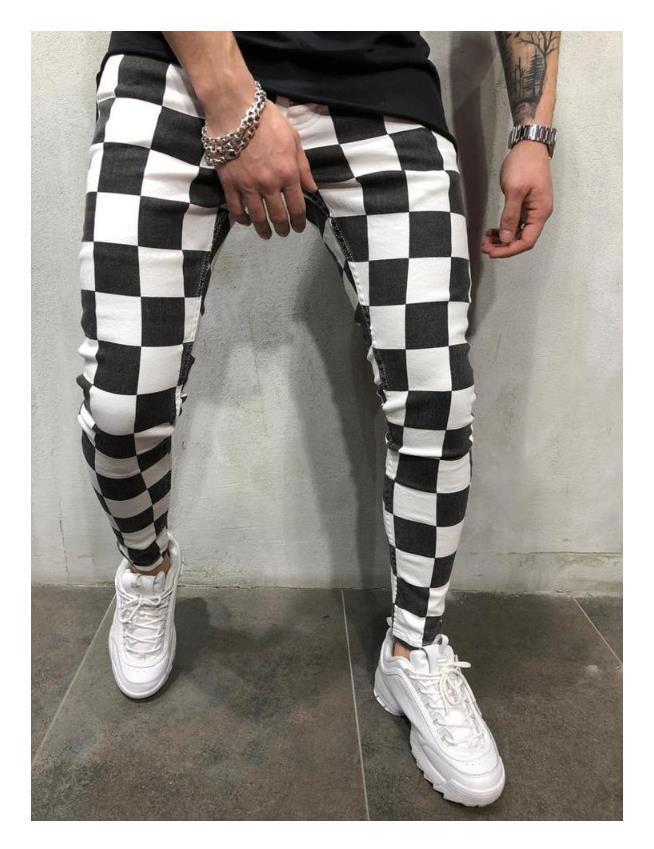 Title 4, Mens Fashion And Comfort Striped Plaid Print P...