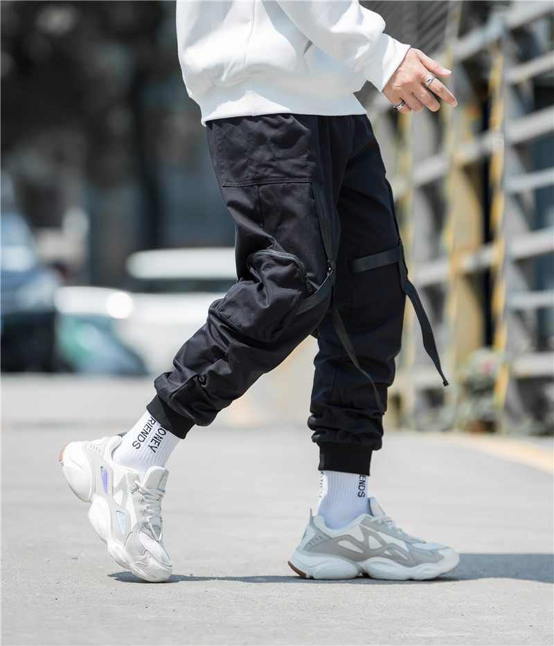 Title 2, Mens Multi Pocket Harem Pants Casual Pants Com...