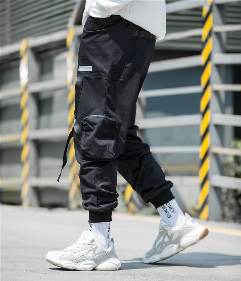 Title 4, Mens Multi Pocket Harem Pants Casual Pants Com...