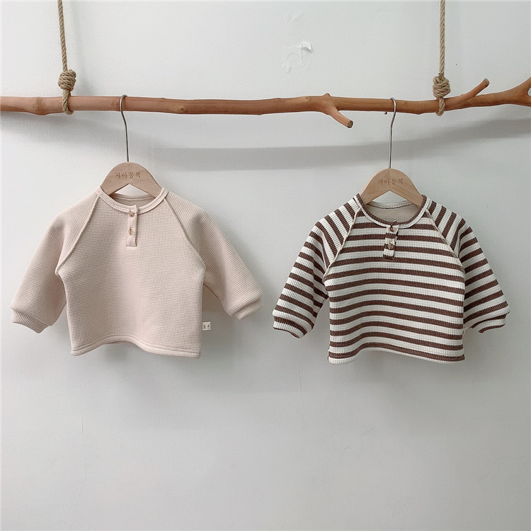 Title 1, Koreaanse Kinderkleding Raglan Shirt voor Lente