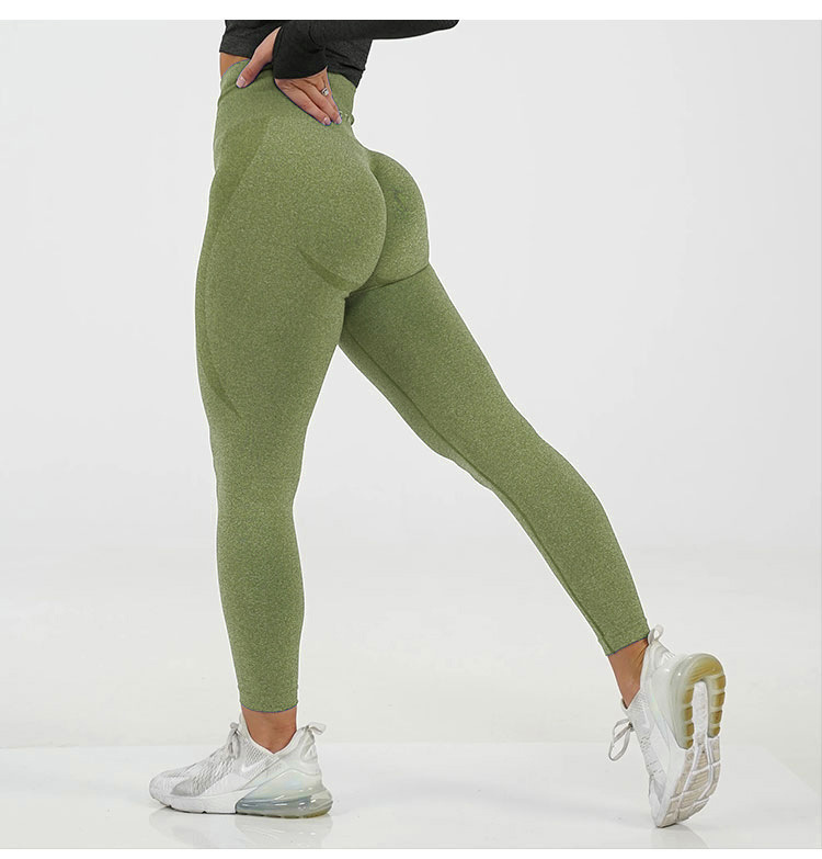 Title 18, Knitted, moisture-wicking yoga pants with a but...