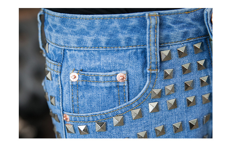 Title 5, Shorts en jean taille haute pour femmes, pour u...