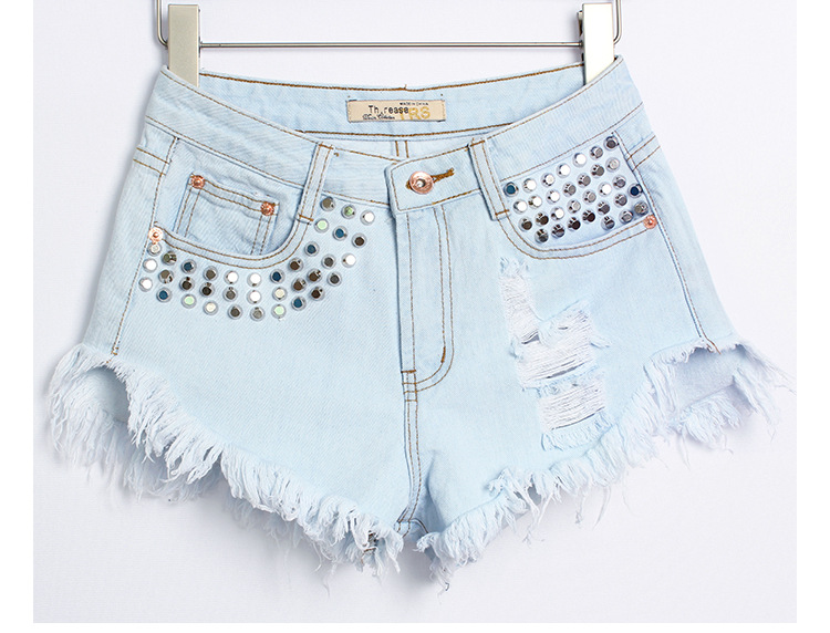 Title 10, Shorts en jean taille haute pour femmes, pour u...