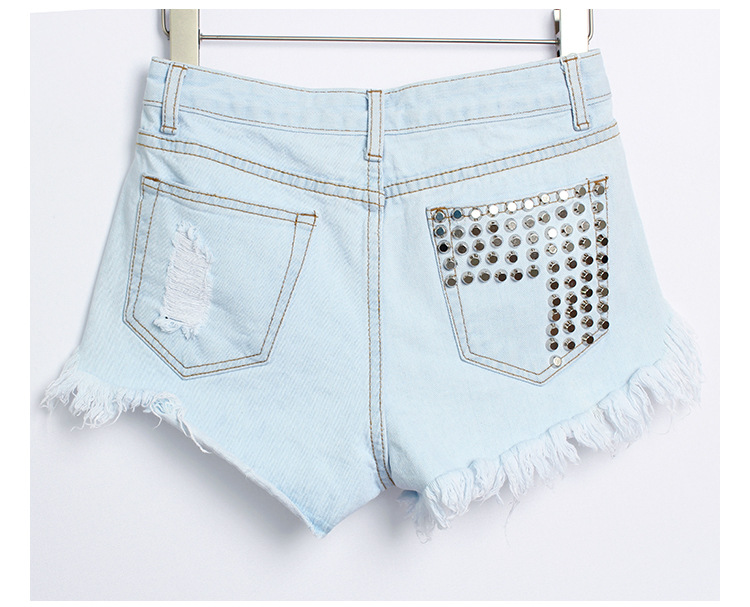 Title 11, Damen High Waist Jeans Shorts für einen stilvol...