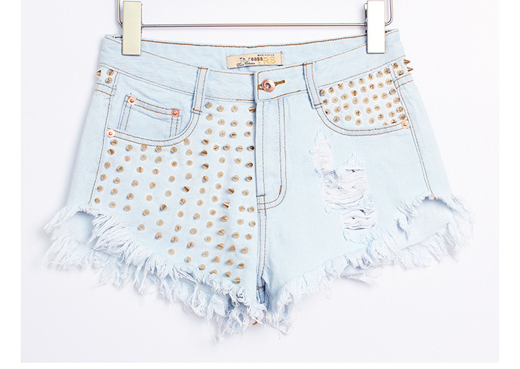 Title 12, Shorts en jean taille haute pour femmes, pour u...