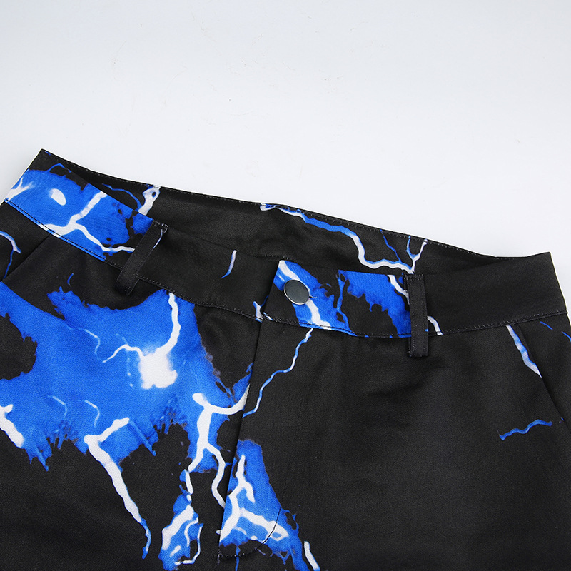 Title 13, Pantalones Lightning Casuales Pierna Ancha Rect...