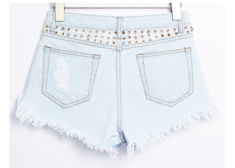 Title 13, Shorts en jean taille haute pour femmes, pour u...