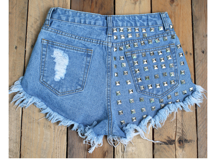 Title 15, Shorts en jean taille haute pour femmes, pour u...