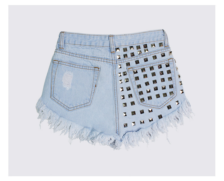 Title 17, Shorts en jean taille haute pour femmes, pour u...