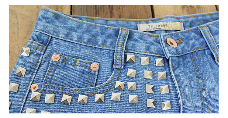 Title 24, Shorts en jean taille haute pour femmes, pour u...