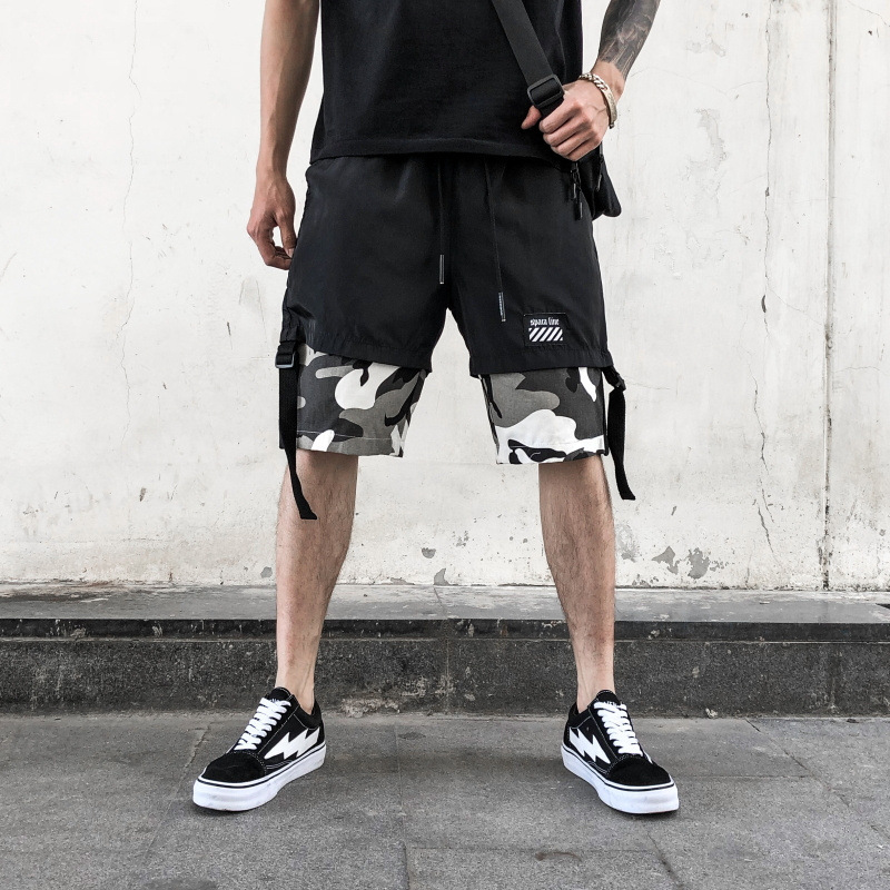 Title 4, Herren Camouflage-Shorts in lockerer Passform, ...