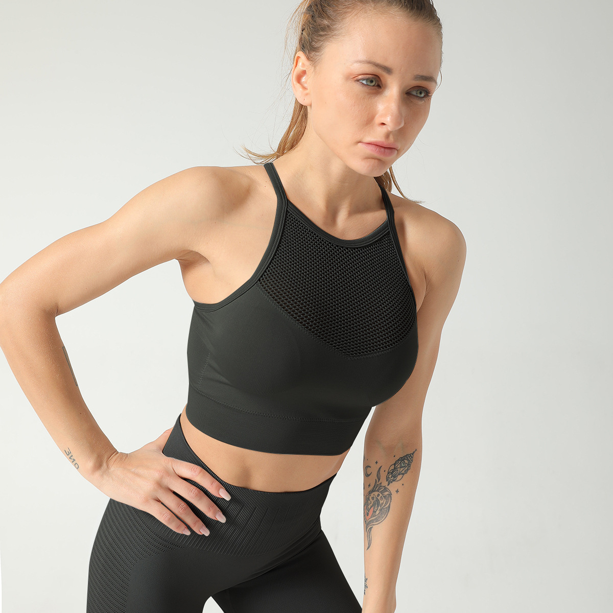 Title 15, Dames yogabroek en vest, perfect voor traininge...