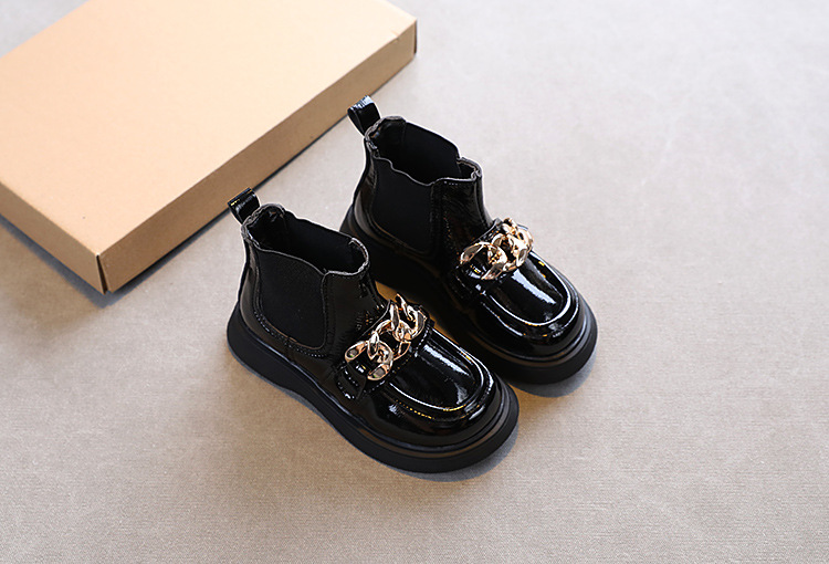 Title 6, Bottines Martin Princesse Enfant en Cuir Brilla...