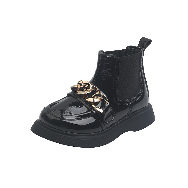 Title 15, Bottines Martin Princesse Enfant en Cuir Brilla...