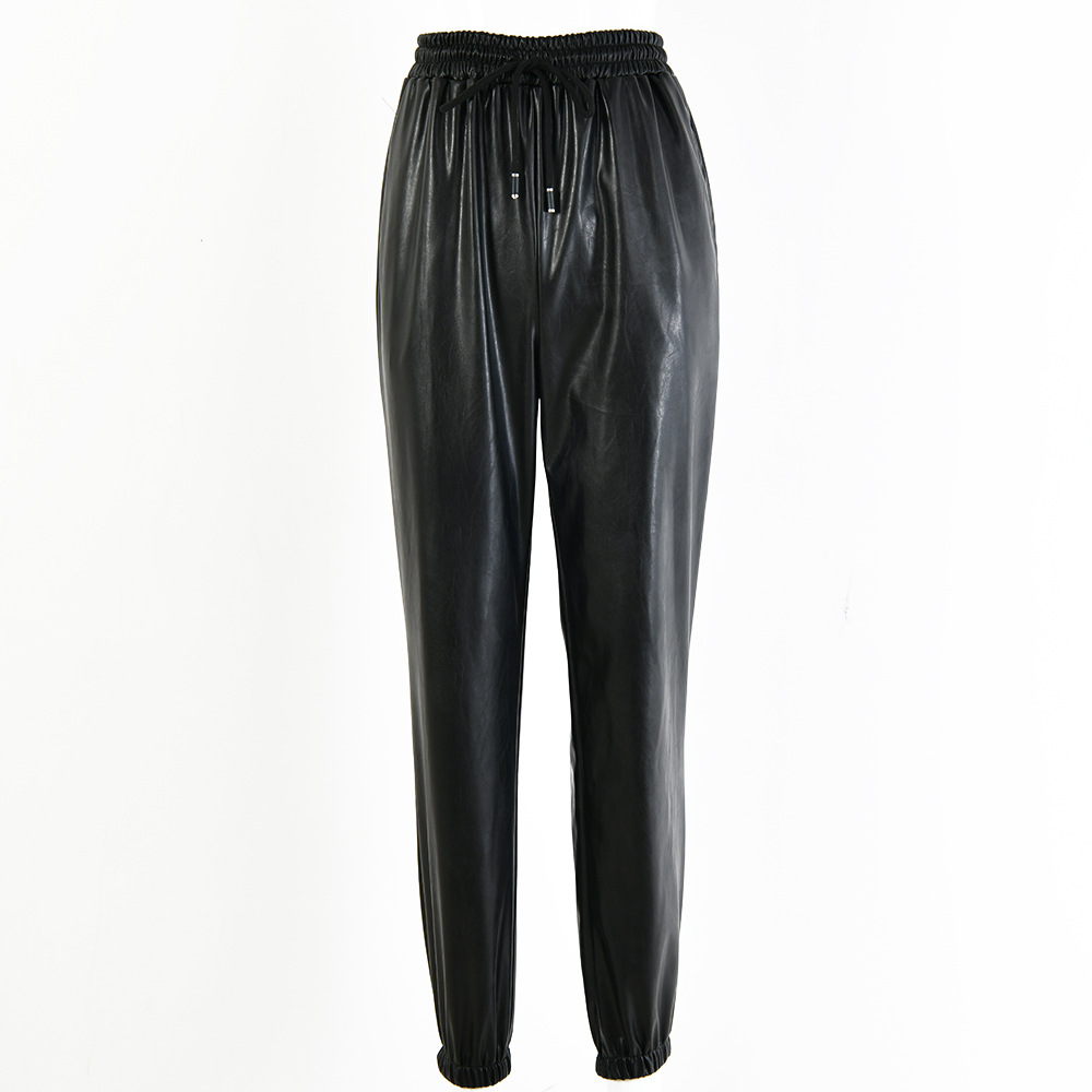 Title 7, Sexy PU leather pants for women, form-fitting a...