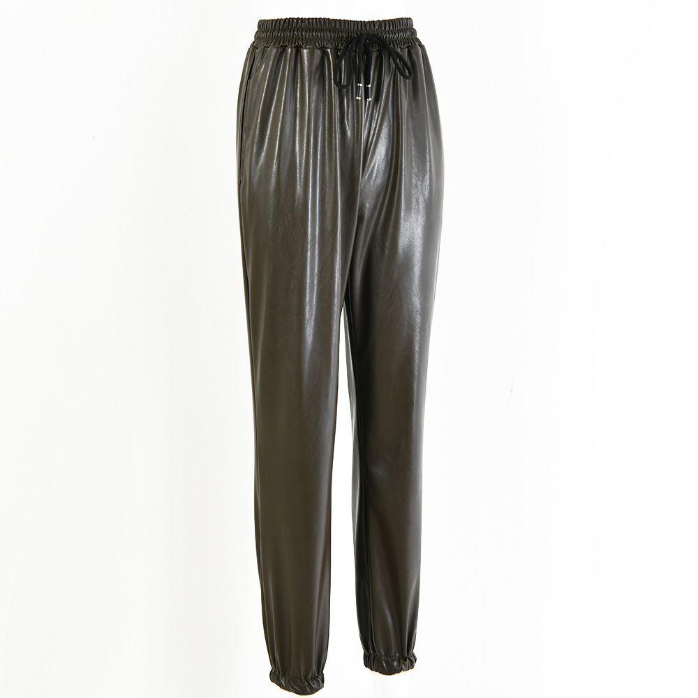 Title 11, Sexy PU leather pants for women, form-fitting a...