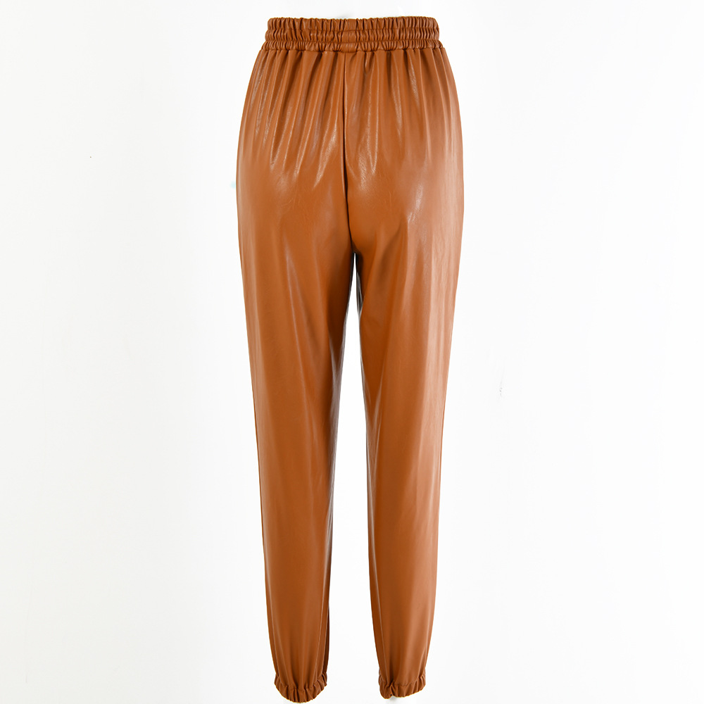 Title 15, Sexy PU leather pants for women, form-fitting a...