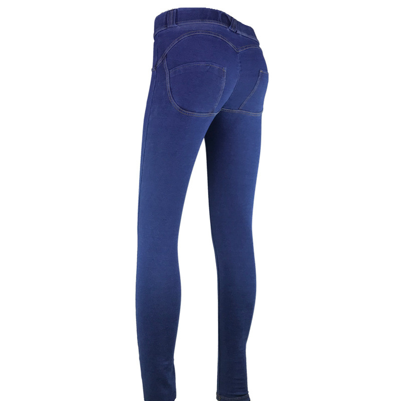 Title 9, Nauwsluitende denim stretch yogabroek met heupl...