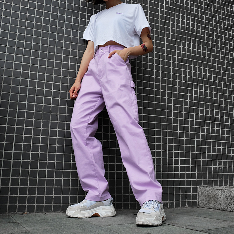 Title 2, Side pocket high waist overalls