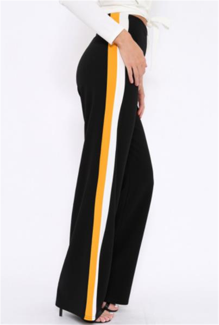 Title 5, Spring new vertical stripe edge casual pants of...