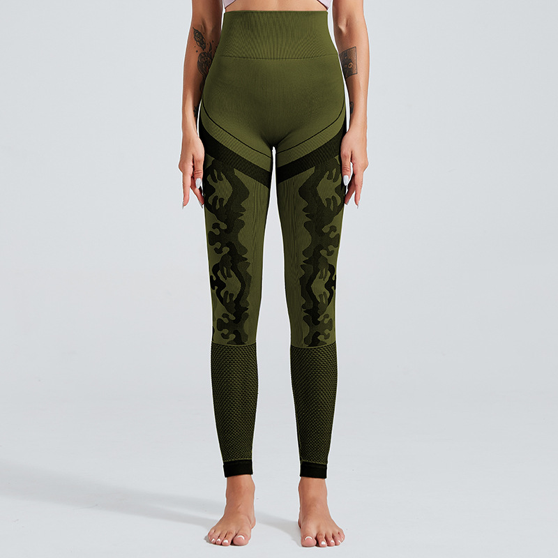 Title 16, Camouflage Hollow Fitness Hose für Damen, atmun...