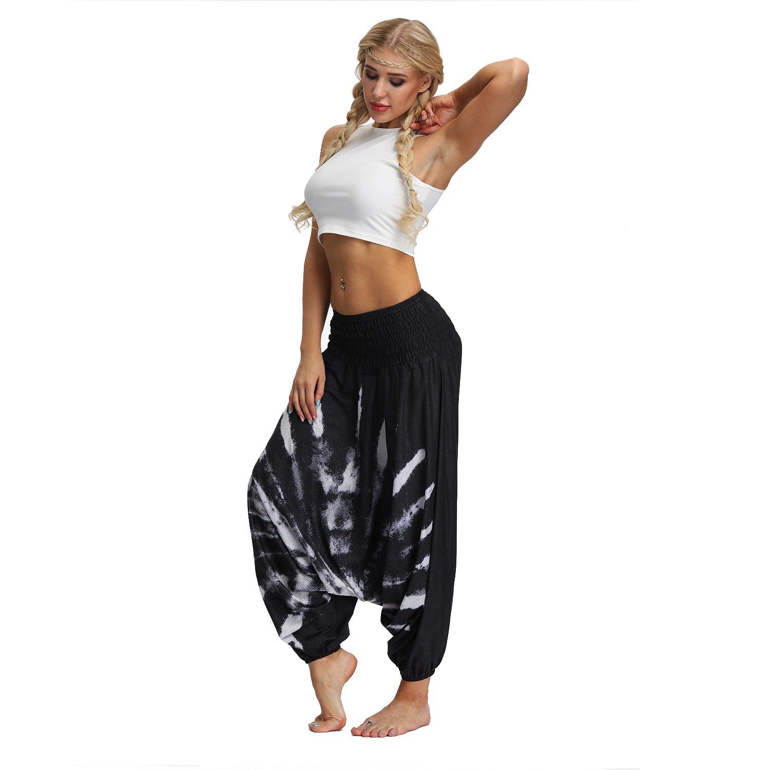 Title 5, Pantaloni yoga fitness taglia large per il temp...