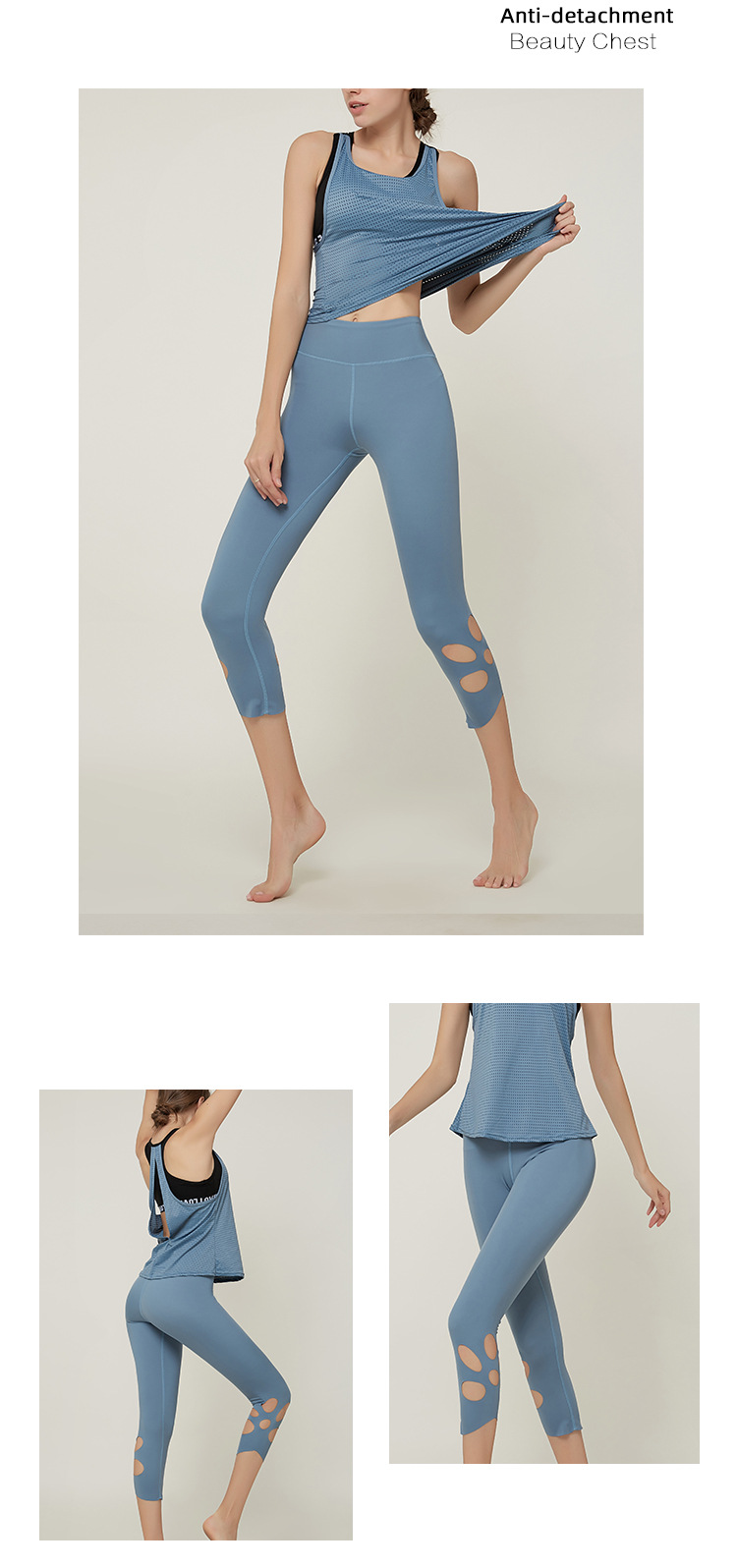 Title 7, Pantaloni cropped sportivi fitness, traspiranti...