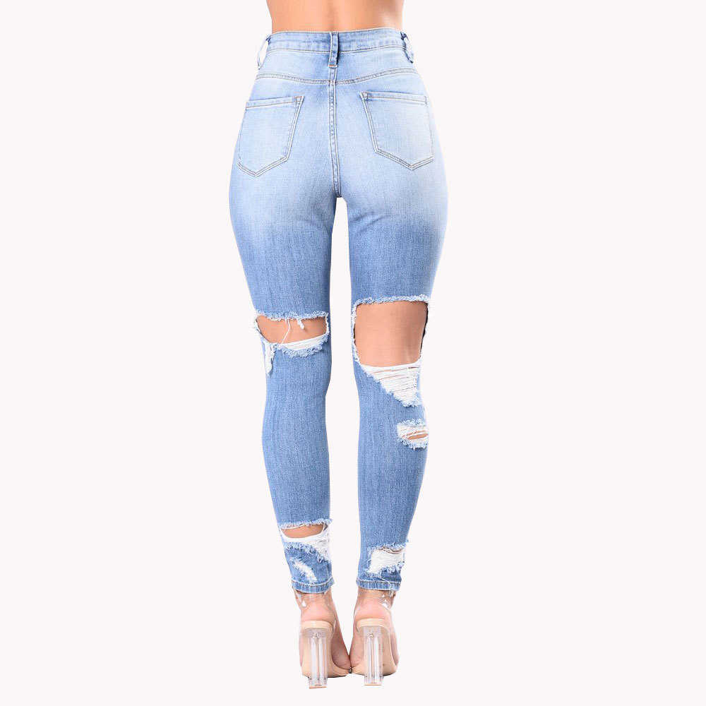 Title 7, Damesjeans met scheuren en explosies, trendy br...