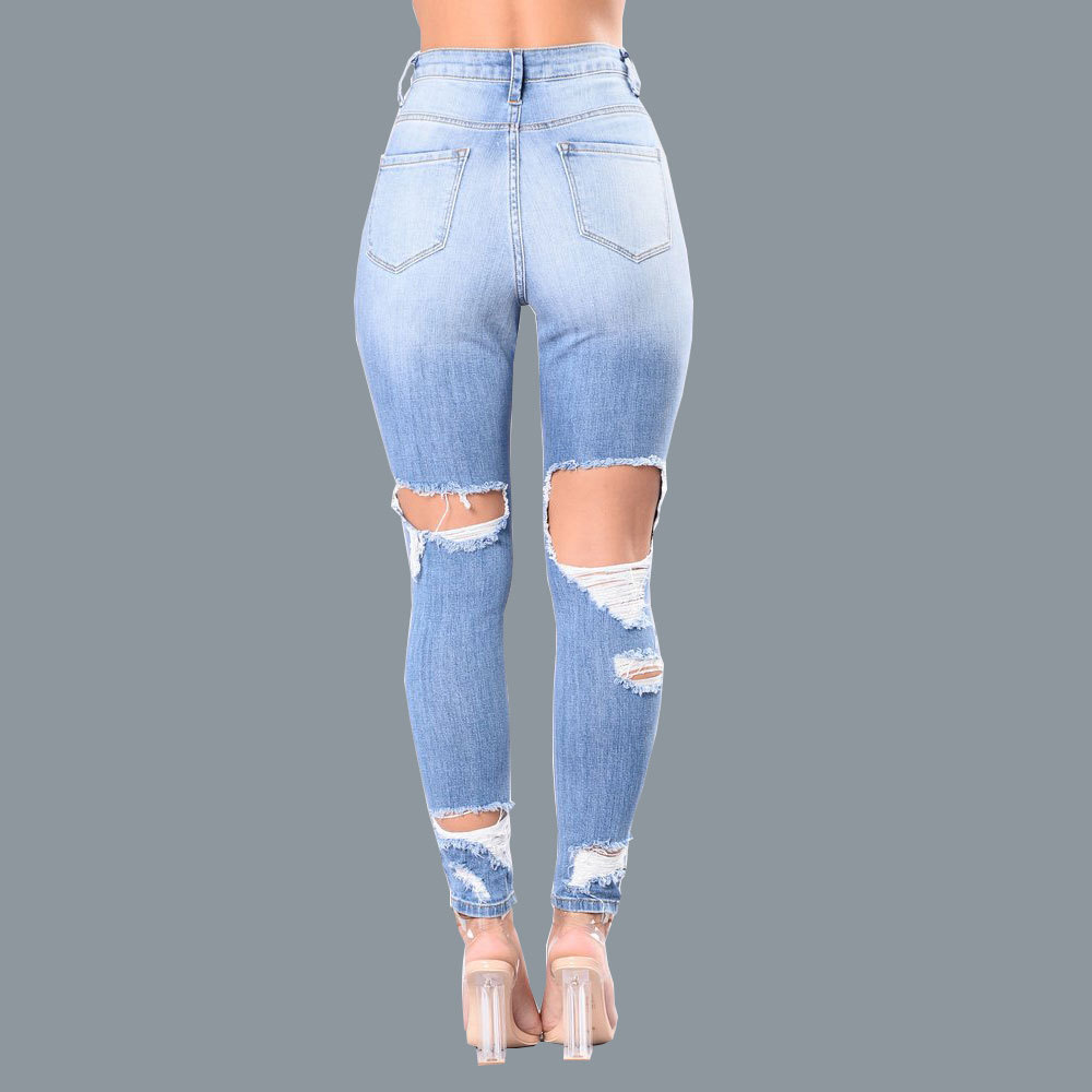 Title 13, Damesjeans met scheuren en explosies, trendy br...