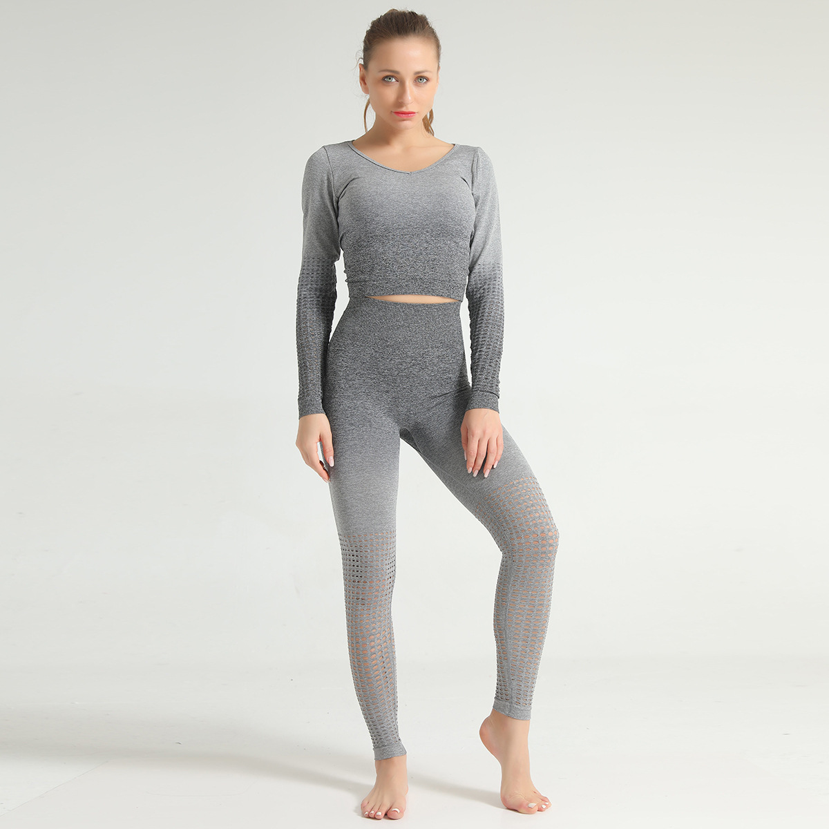 Title 26, Hangende yoga kleding met kleurovergang en hol ...