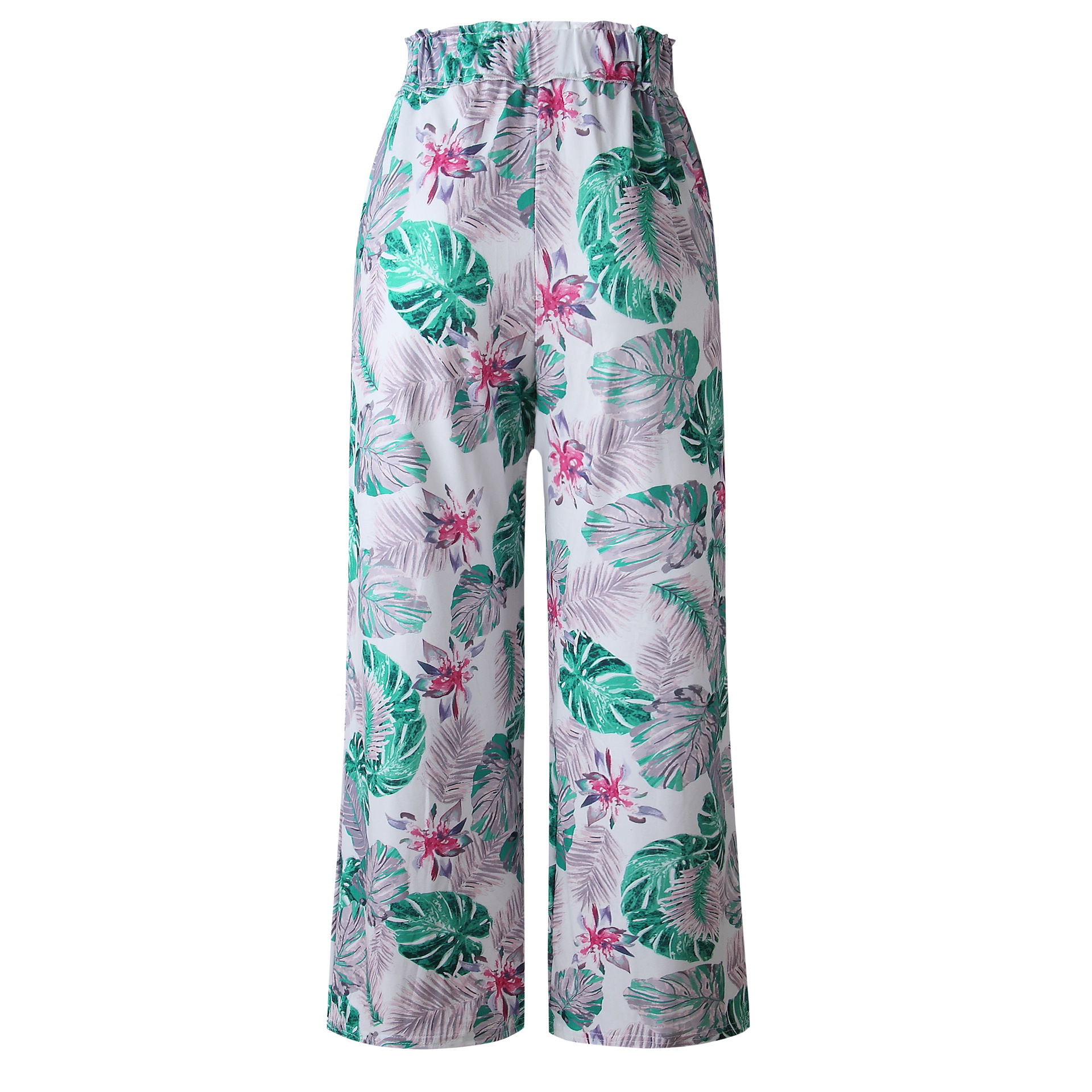 Title 9, Dames zomer broek met wijde pijpen en print, co...