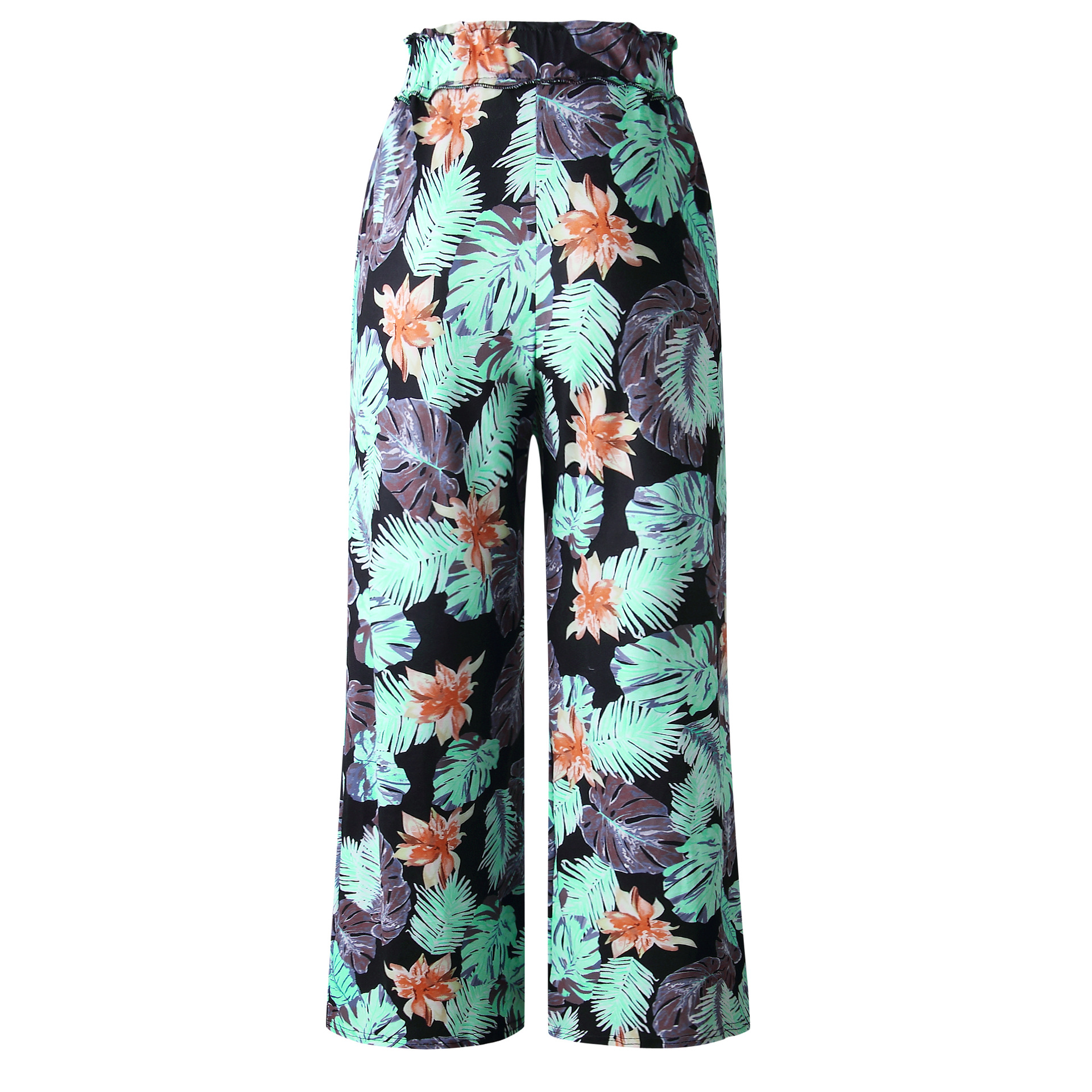 Title 12, Damen Sommerhose mit weitem Bein und Print, beq...