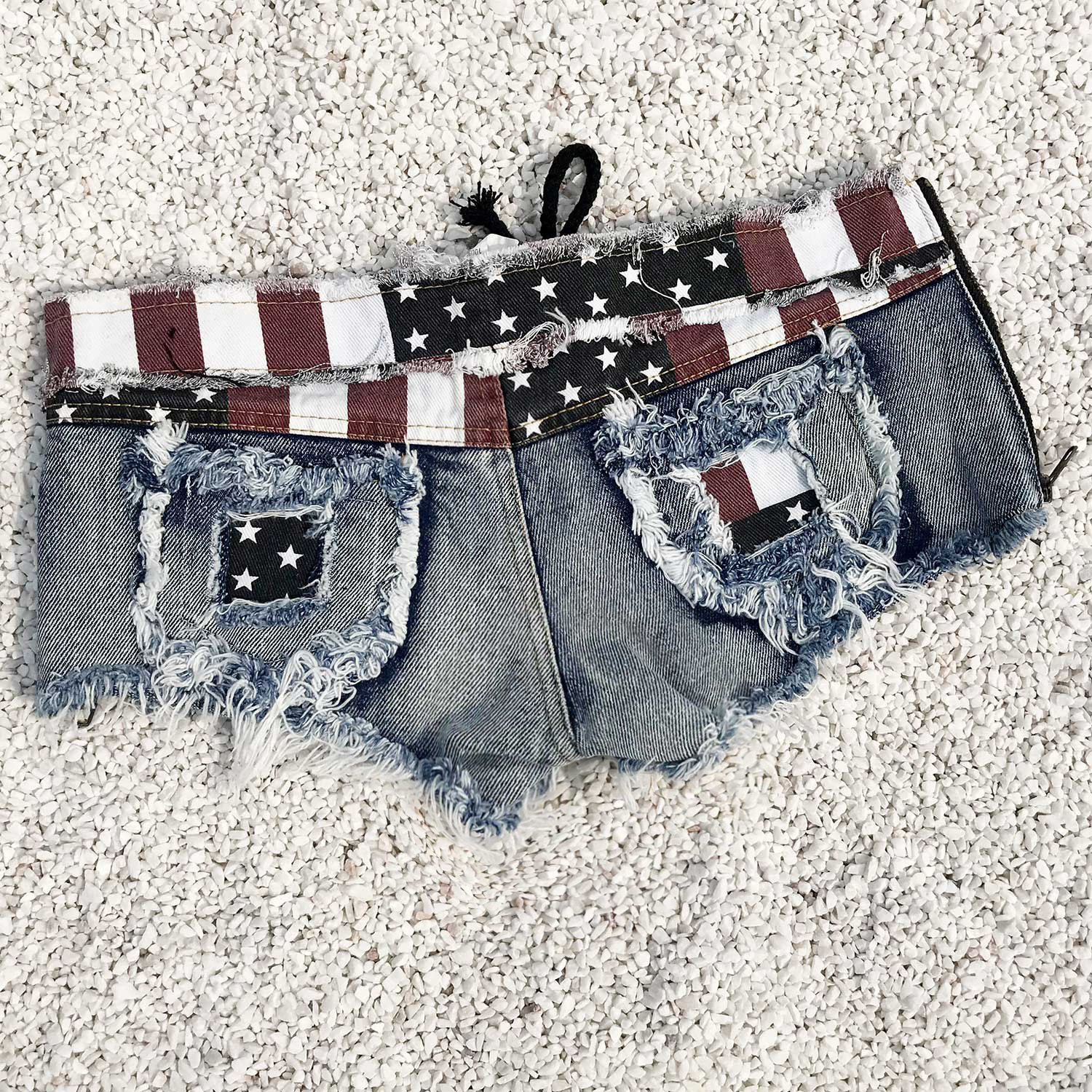 Title 4, Womens sexy nightclub national flag low waist ...