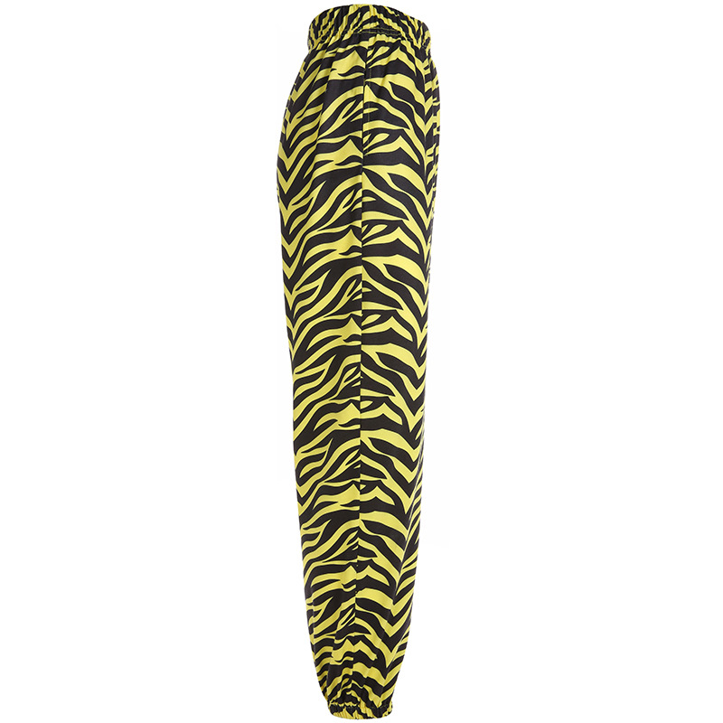 Title 4, YELLOW ZEBRA PATTERN SWEATPANTS