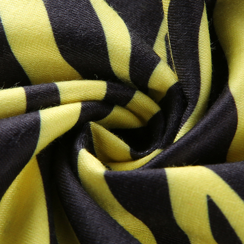 Title 7, YELLOW ZEBRA PATTERN SWEATPANTS