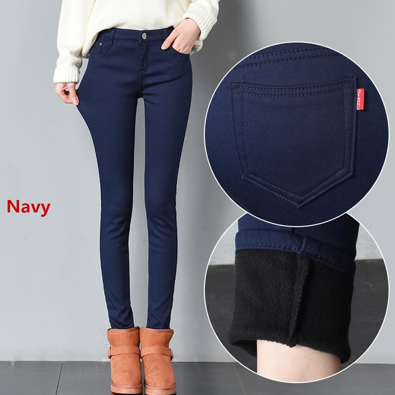 Title 7, Thick pencil denim outerwear and long plus velv...