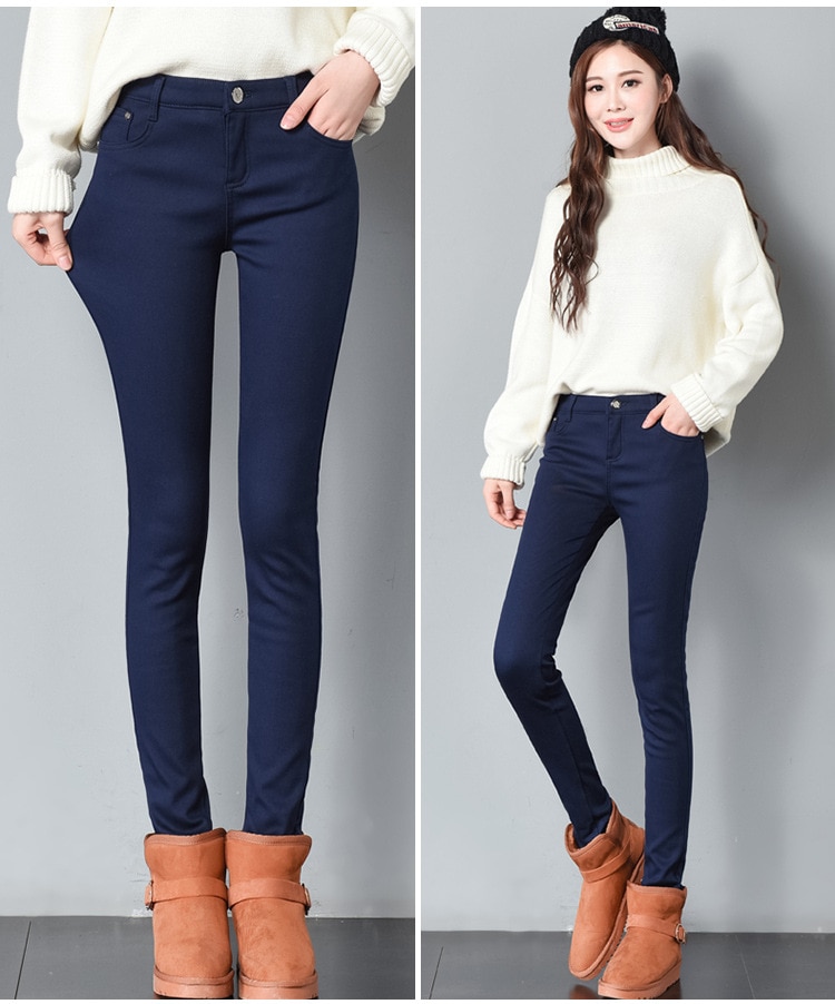 Title 8, Thick pencil denim outerwear and long plus velv...