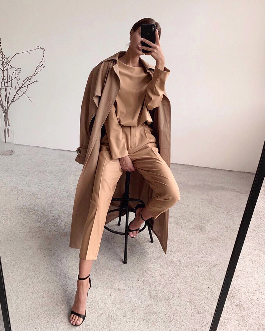 Title 5, Solid Color High-Waist Straight-Leg Suit Pants ...