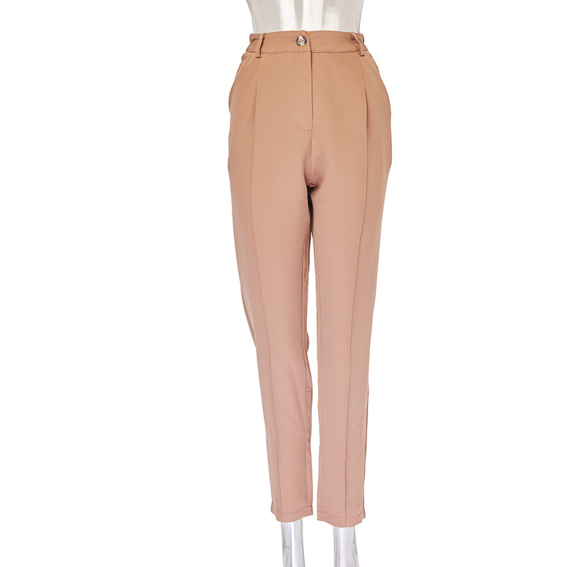 Title 9, Pantalon de costume taille haute, jambe droite,...