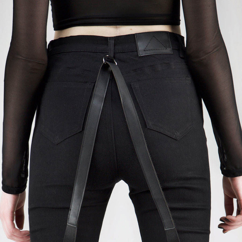 Title 6, Web patch hoop broek voor een moderne look en f...