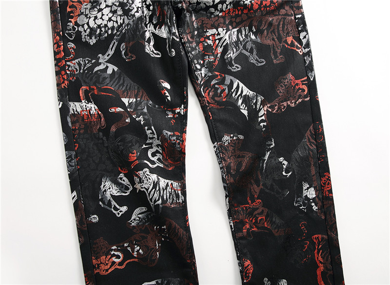 Title 10, Black printed nightclub pants for women, stylis...