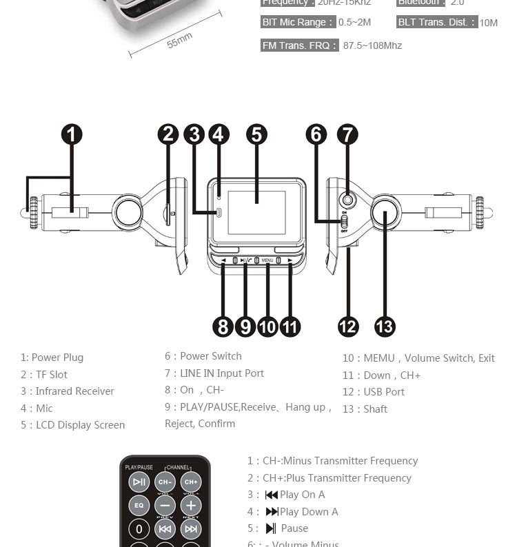 Title 2, Auto Bluetooth mp3